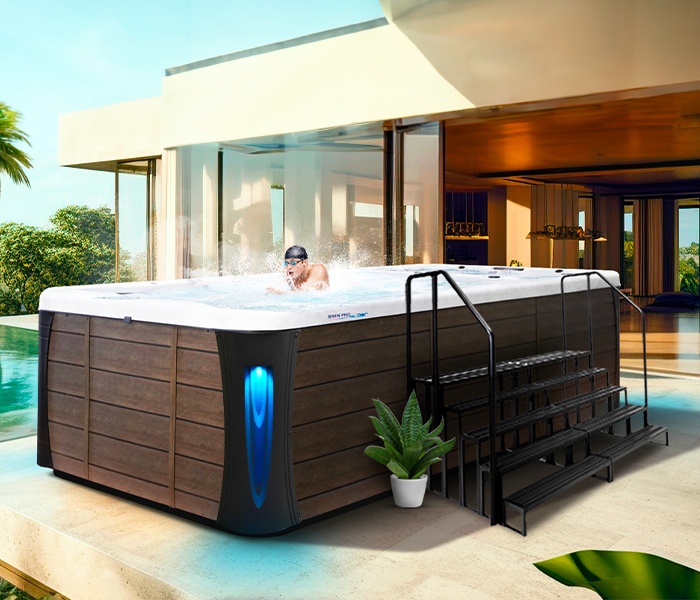 Calspas hot tub being used in a family setting - Sioux City